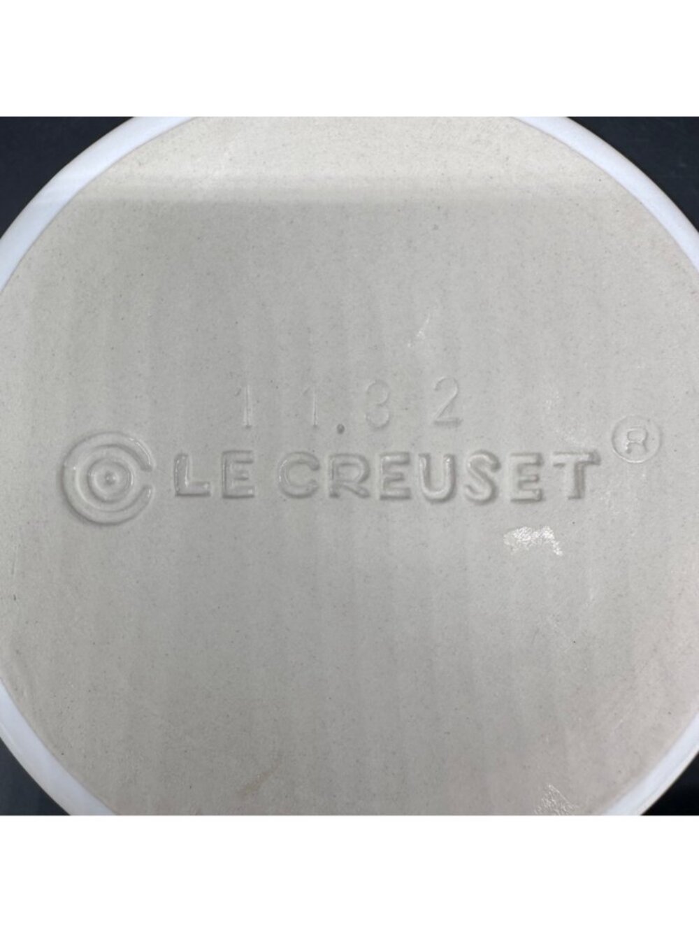Le Creuset Mini Cocotte White Stoneware Casserole Dish Dutch Oven 8oz Pan Pot - Picture 7 of 9